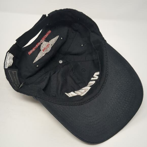 Nolan Real Rider Strapback Baseball Cap Black One Size Adjustable ATT Headwear - Picture 7 of 9